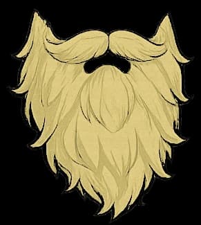 Barba vikinga rubio