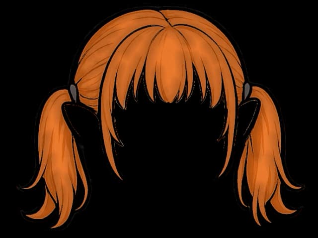 Pelo/pelo coletas naranja vivo
