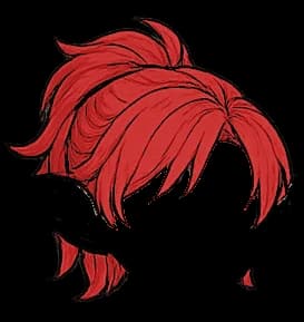 Pelo ondulado rojo