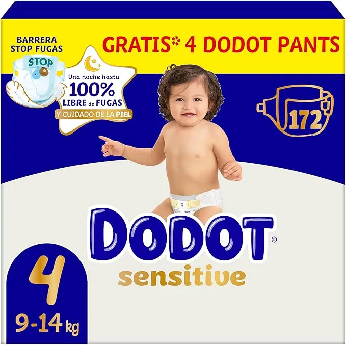Dodot Pañales Bebé Sensitive Talla 4