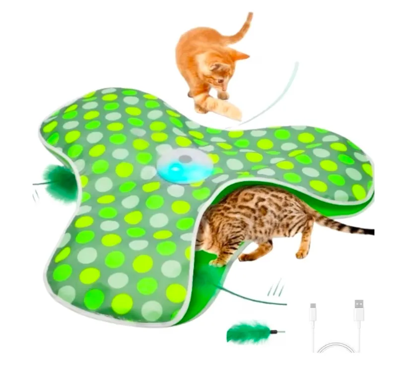 Juguete Interactivo Gato con Manta de Escondite