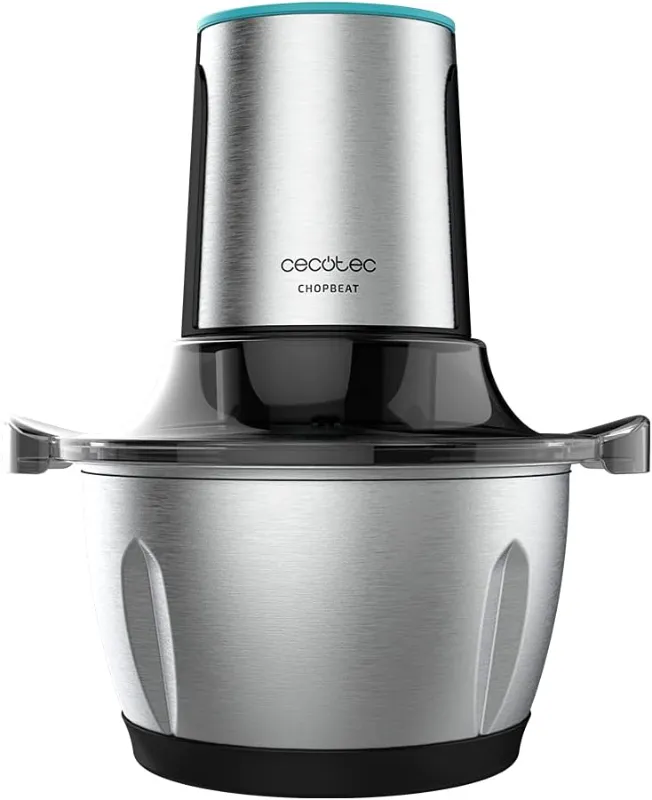 Cecotec Picadora de Carne y Verduras Eléctrica ChopBeat 1500 TitanBlack Steel. 600 W