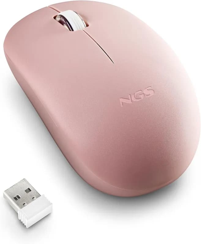 NGS Fog Pro Pink – Ratón Inalámbrico Óptico 1000 dpi
