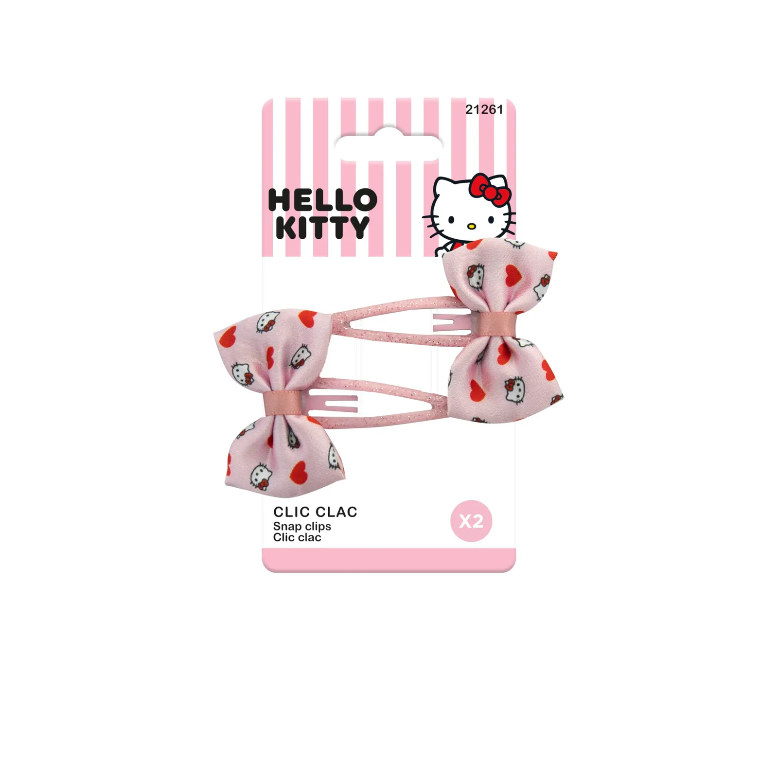 Set de 2 pinzas para el pelo de Hello Kitty