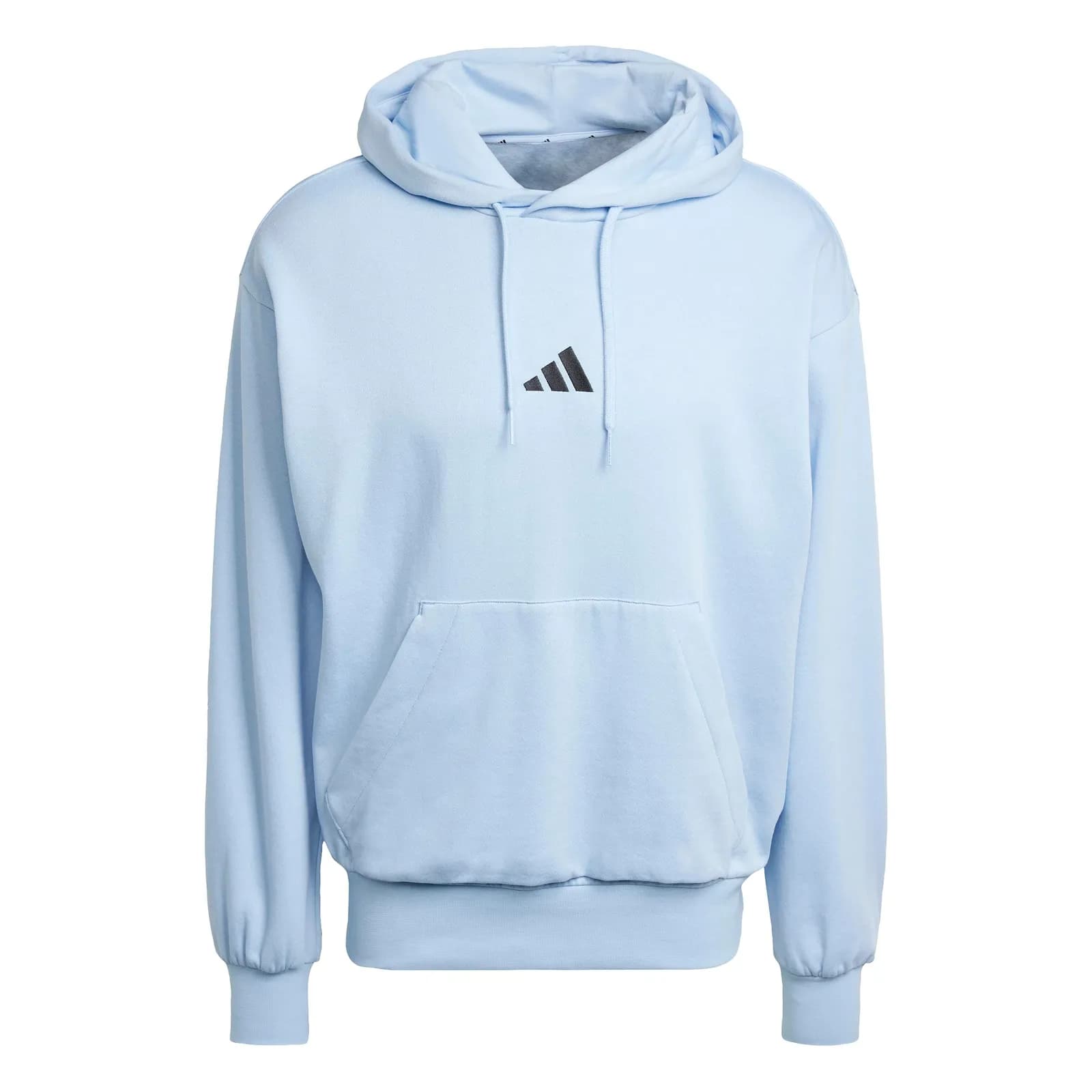 Sudadera con capucha adidas Essentials Feelcozy Fleece para hombre Glow Blue/Black (varias tallas)