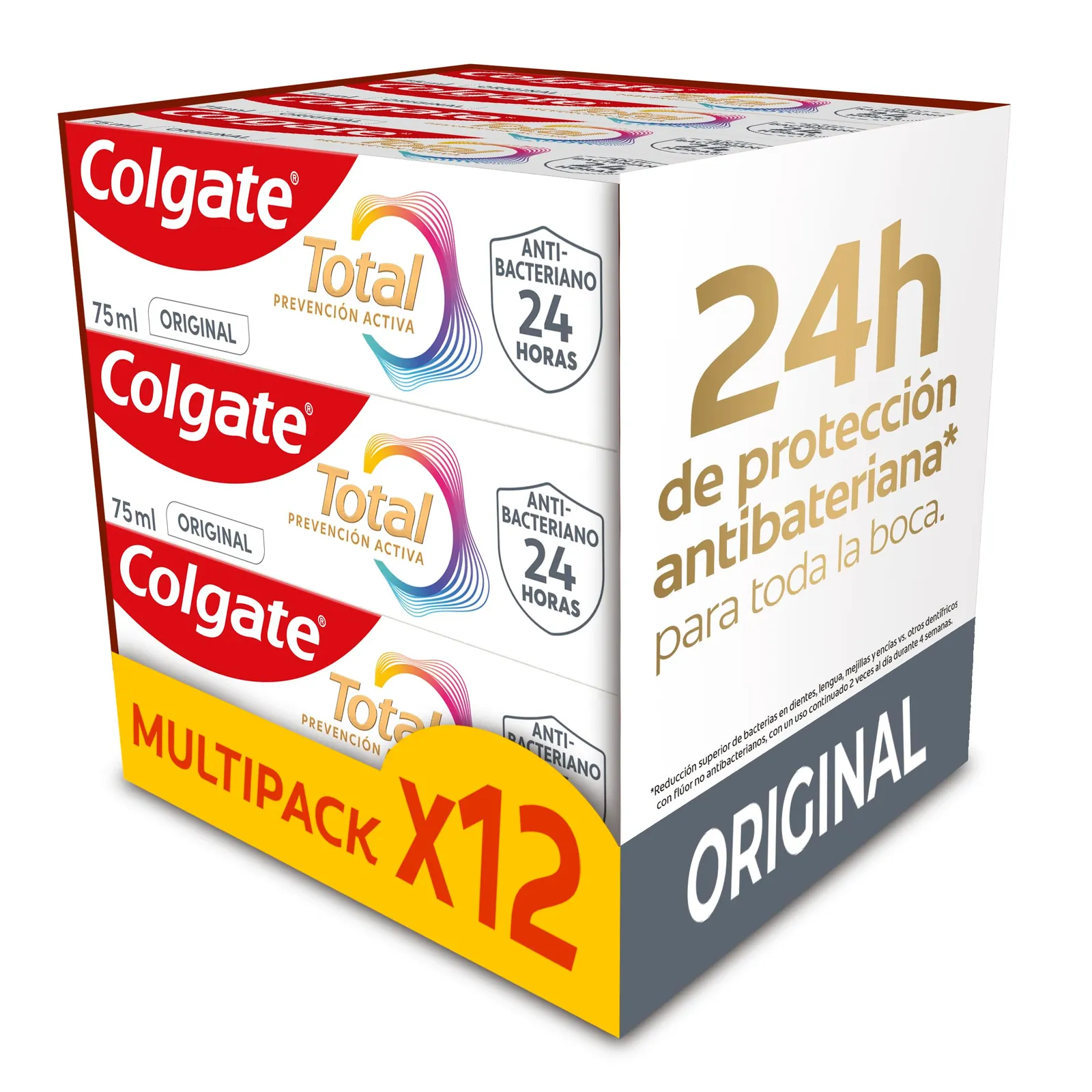 Pasta de dientes Colgate Total Prevención Activa Original 12x75ml