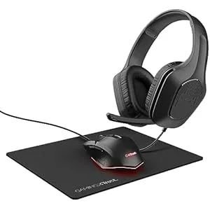 Trust GXT 790 Tridox Pack Gaming 3 en 1: Auriculares, Ratón y Alfombrilla