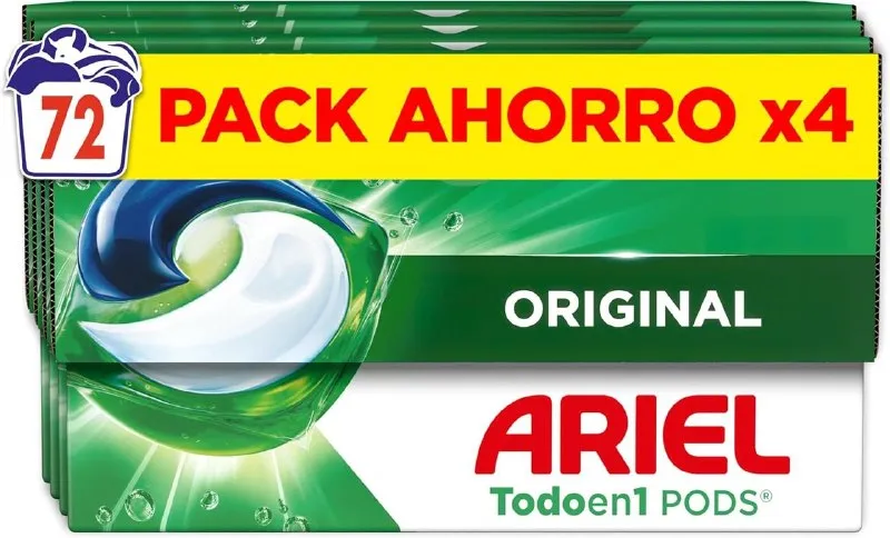 Ariel PODs Todo en 1 - Paquete 72 cápsulas
