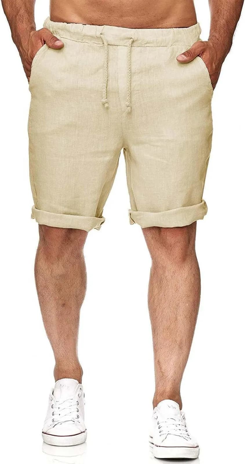 Pantalones cortos de lino Runcati para hombre
