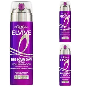 L'Oréal Big Hair Day Spray: Pack de 3 unidades de 200ml