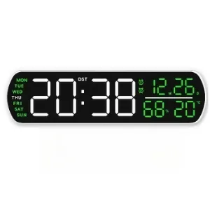 Reloj Despertador Digital LED con Sensor de Temperatura y Humedad