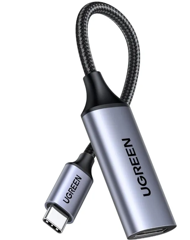 Adaptador UGREEN USB-C a HDMI para TV, proyectores y monitores, compatible con iPhone 15/16, MacBook y Galaxy.
