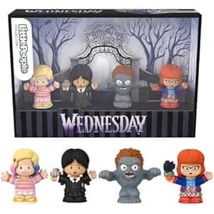 Pack 4 Figuras Coleccionables Mattel Little People – Serie Miércoles
