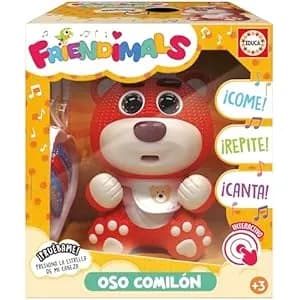 Educa Friendimals Oso Comilon interactivo: come, canta, repite voz