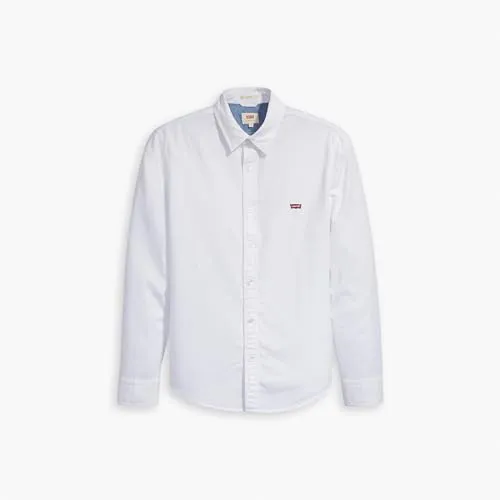 Camisa Levi's Long-Sleeve Battery Housemark Slim para Hombre, Blanca, Talla L