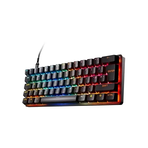 SteelSeries Apex Pro Mini Gen 3: Teclado Mecánico QWERTY UK con Interruptores OmniPoint 3.0 y RGB