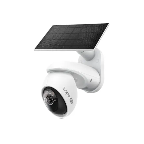 Tapo C660 Kit: Cámara WiFi 4K 8MP con Panel Solar y Batería 10000mAh