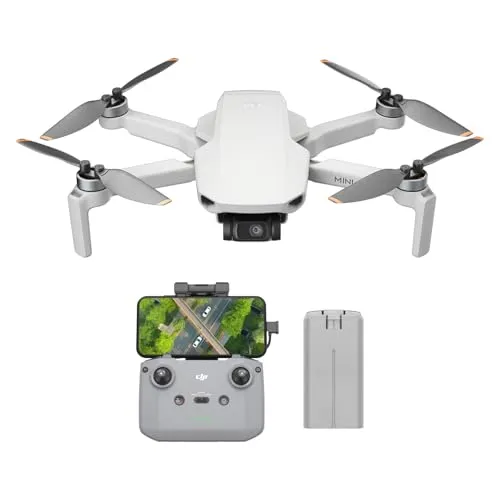 DJI Mini 4K: Dron compacto (menos de 249g) con cámara 4K UHD, estabilización 3 ejes y alcance de 10 km