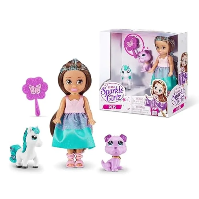 Muñeca Sparkle Girlz Princesa con Mascotas