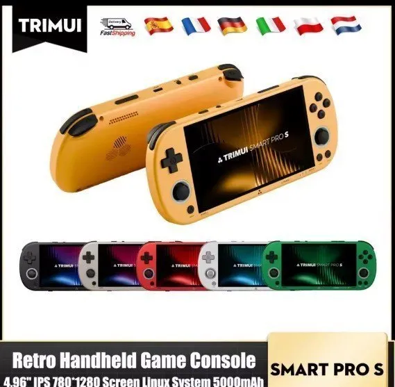 Consola Portátil TRIMUI SMART PRO S - Pantalla IPS 4.96", Procesador Allwinner A523