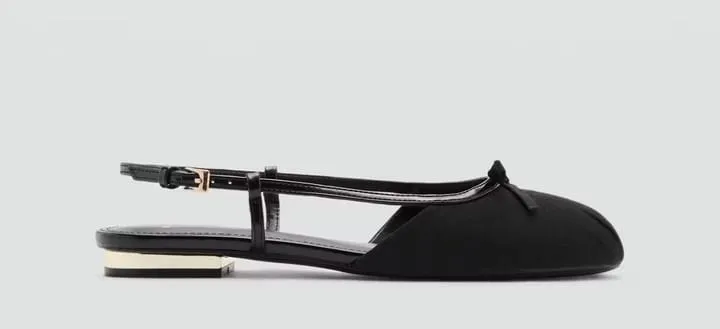 Mango Bailarina Tira Lazo Decorativo Negro