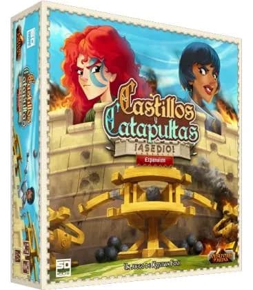 Juego de mesa Castillos y Catapultas: Asedio (combinación de juego base y expansión)