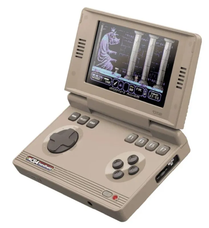 Consola TheC64 Handheld con 25 juegos C64, pantalla IPS
