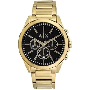 Reloj Armani Exchange Cronógrafo Hombre 44mm Dorado Acero Inoxidable