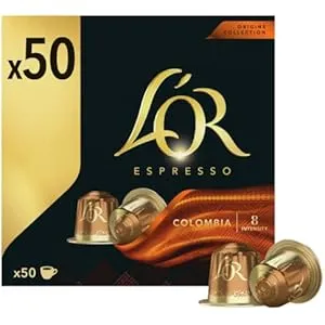 50 Capsulas Espresso L'OR Colombia Intensidad 8