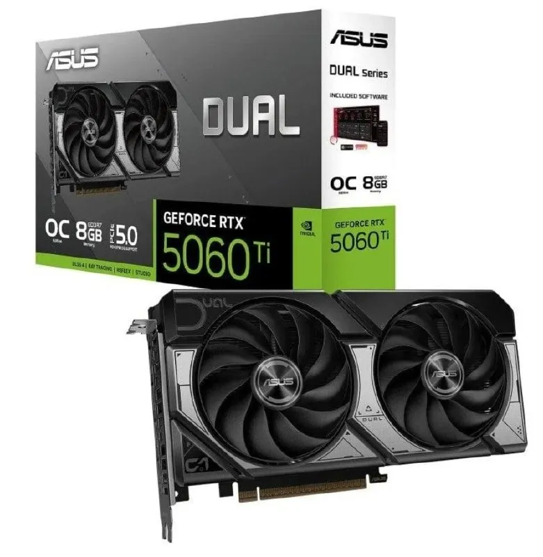 ASUS DUAL GeForce RTX 4060 Ti OC Edition 8GB GDDR6X Tarjeta Gráfica