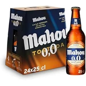 Pack 24 Botellas Mahou 0,0 Tostada 25cl