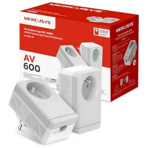Kit PLC Mercusys MP300P AV600 con Enchufe Integrado