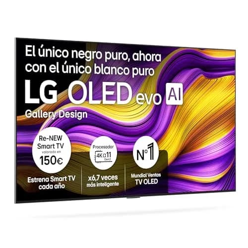 LG OLED65G54LW: TV OLED EVO 4K de 65" con Smart TV AI G5 y WebOS 25