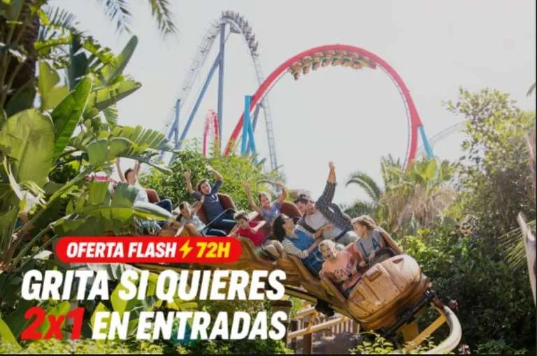 PortAventura: 2x1 en Entradas de 1 Día y Multidía a PortAventura Park y Ferrari Land
