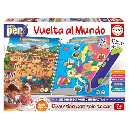 Juego Educativo Educa Pen - Vuelta por el Mundo para Niños +7 Años (20323)