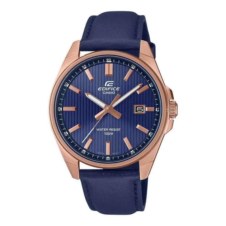 Reloj Casio Edifice EFV-150CL-2AVUEF: Hombre, Analógico, Esfera Azul, Correa Cuero