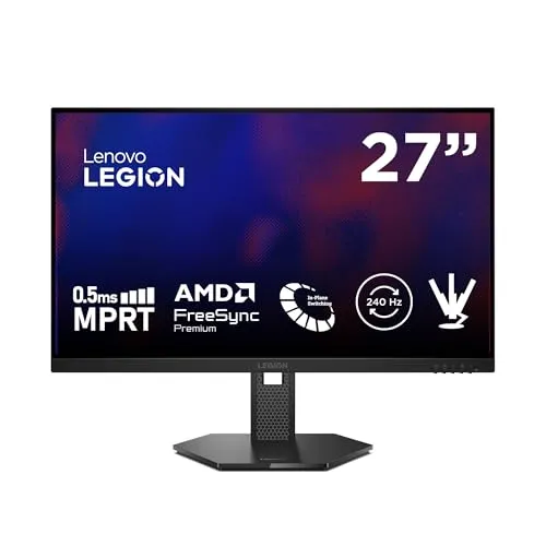 Monitor Gaming Lenovo Legion 27Q-10 QHD 27" IPS, 240 Hz, 0.5 ms, G-Sync/FreeSync Premium