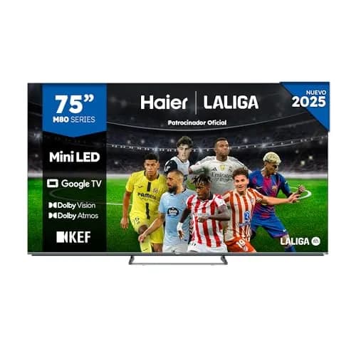 Haier H75M80FUX 75" MiniLED 4K UHD Smart TV con Google TV y Dolby Atmos