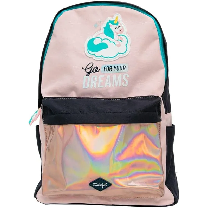 Mochila Mr. Wonderful Unicornio WOA2212183EMZ1 Go For Your Dreams