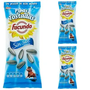 Facundo Pipas Girasol Sin Sal 100g (Pack 3x2)