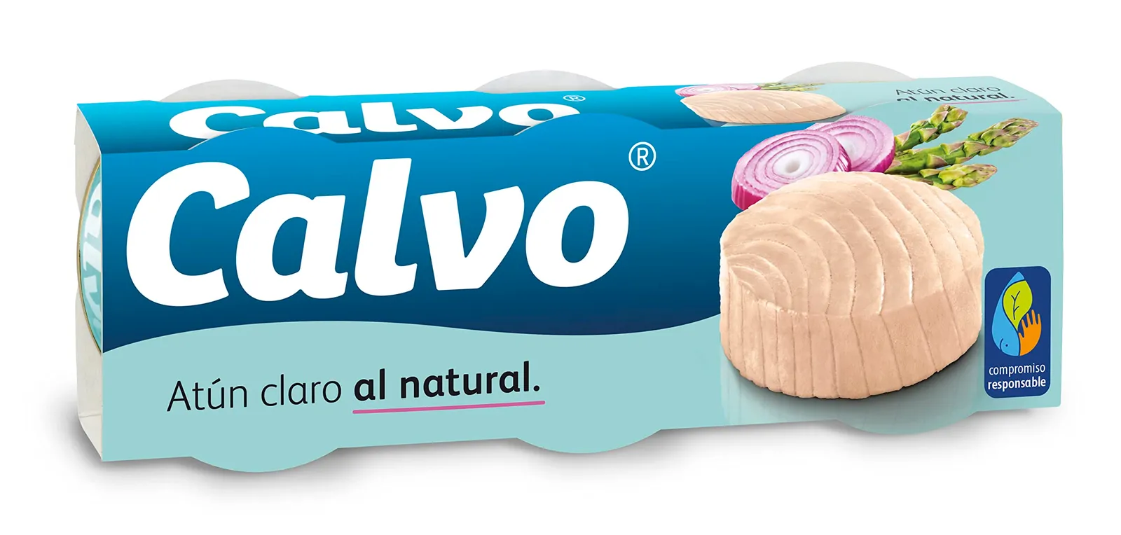9 latas Calvo Atún Claro al Natural (80g cada una)