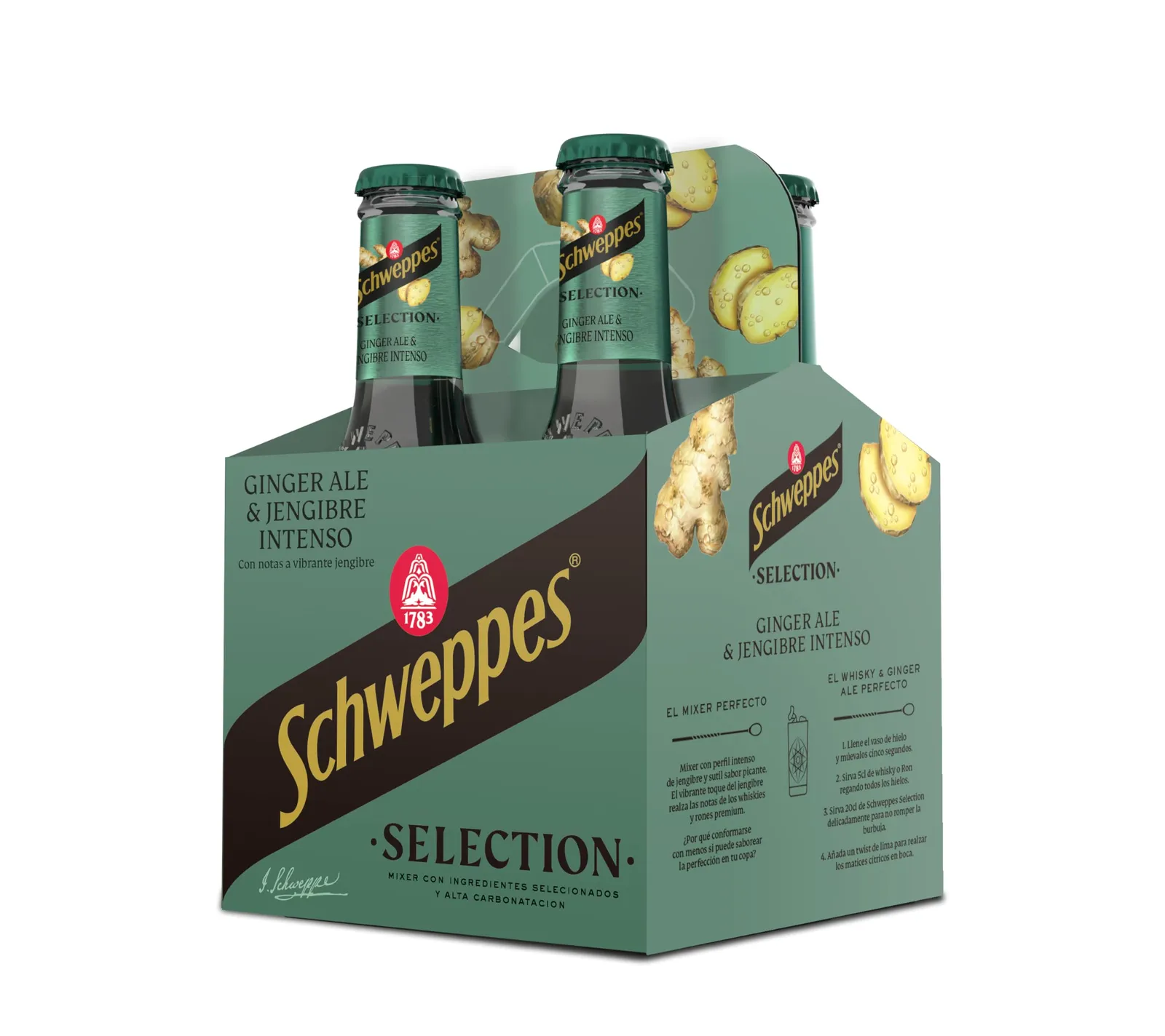 Schweppes Ginger Ale: Pack de 4 Botellas de 20cl