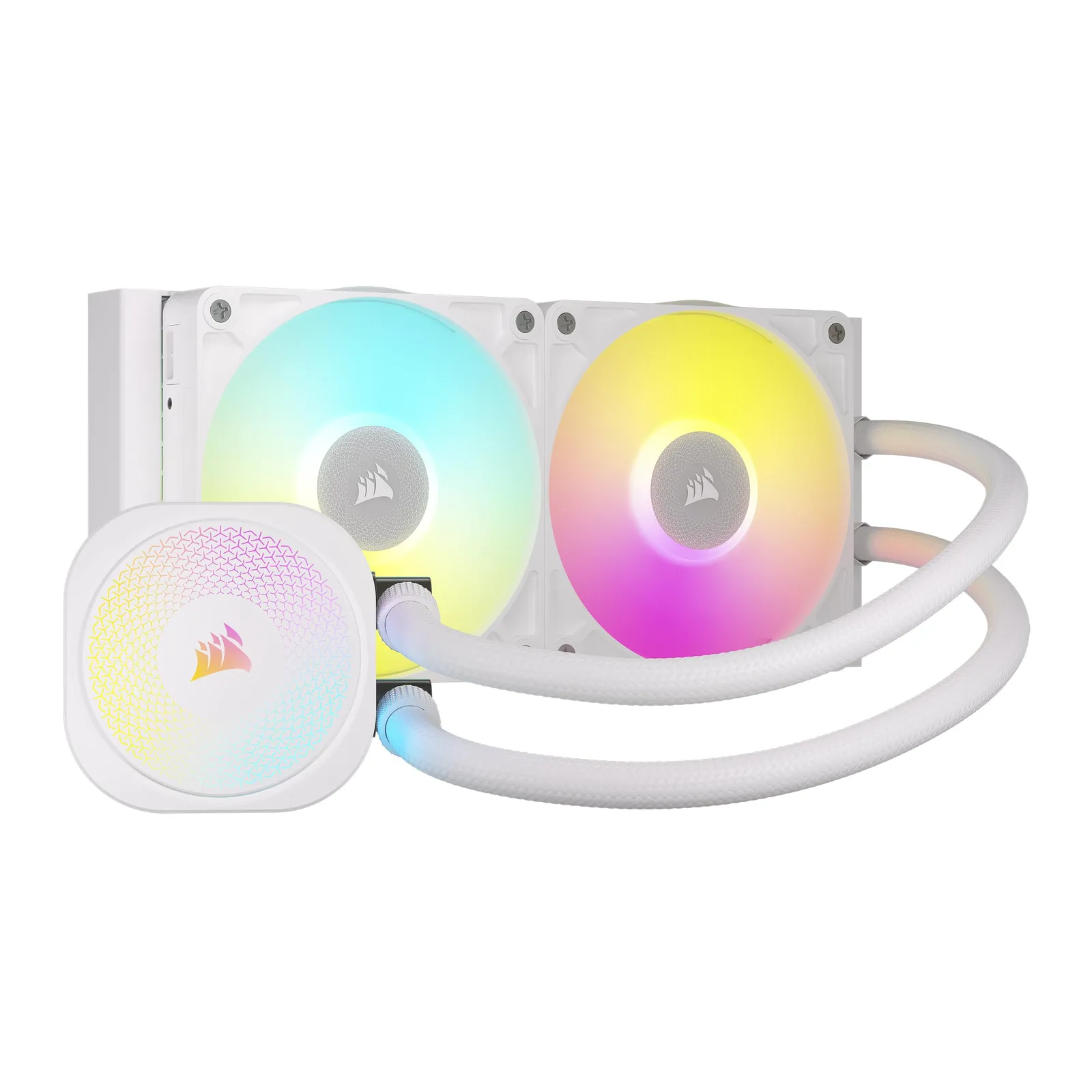 Kit Refrigeración Líquida Corsair iCUE Link Titan 240 RX RGB Blanca 240mm