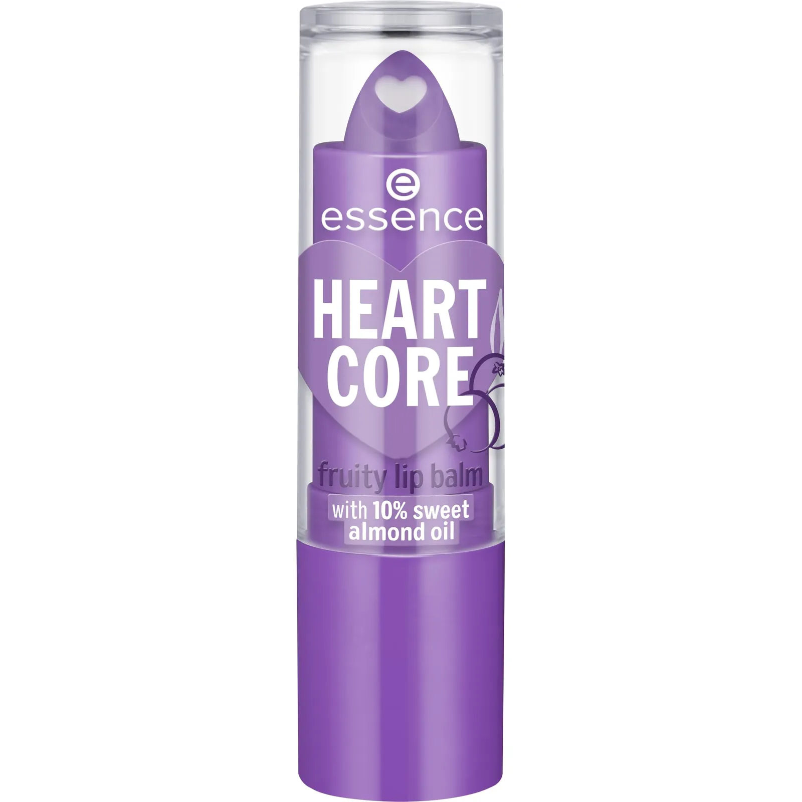 Bálsamo Labial Essence Heart Core 3g con Aceite de Almendras Dulces