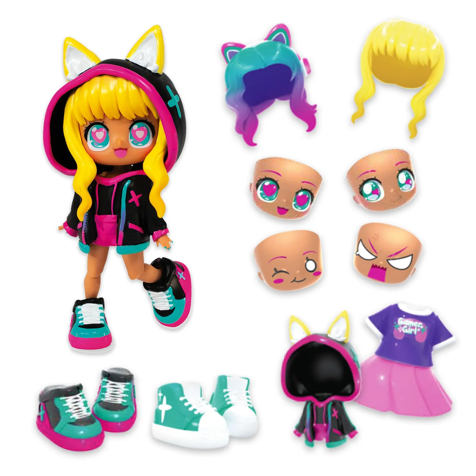 Muñeca Bandai Animakii Cyberpunk Gamer Personalizable