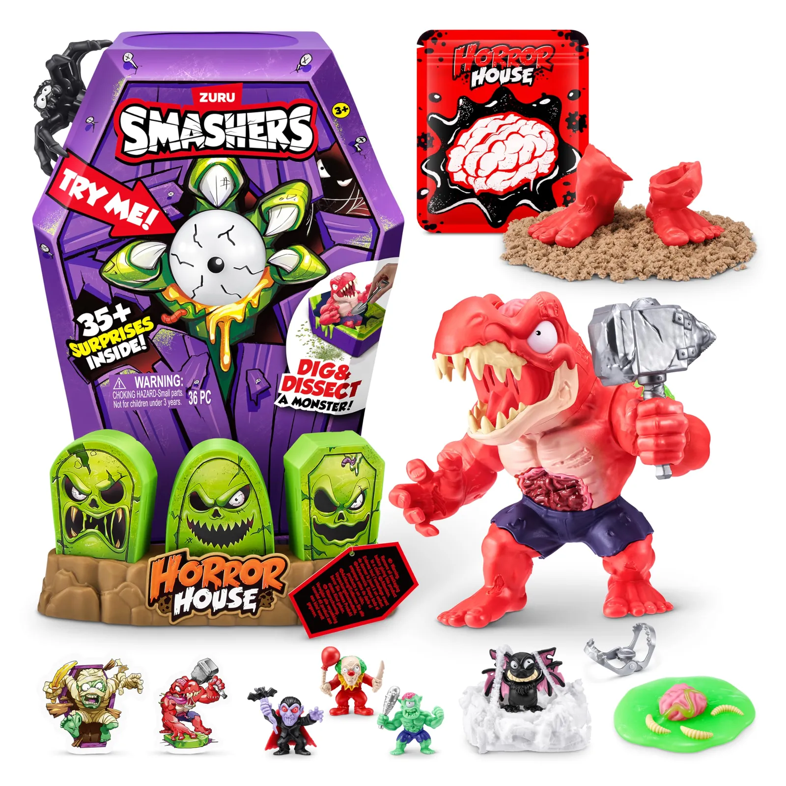Smashers Mega Horror House Juguete con Más de 35 Sorpresas