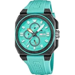 Reloj Lotus Chrono Analógico Hombre - Correa Caucho Azul