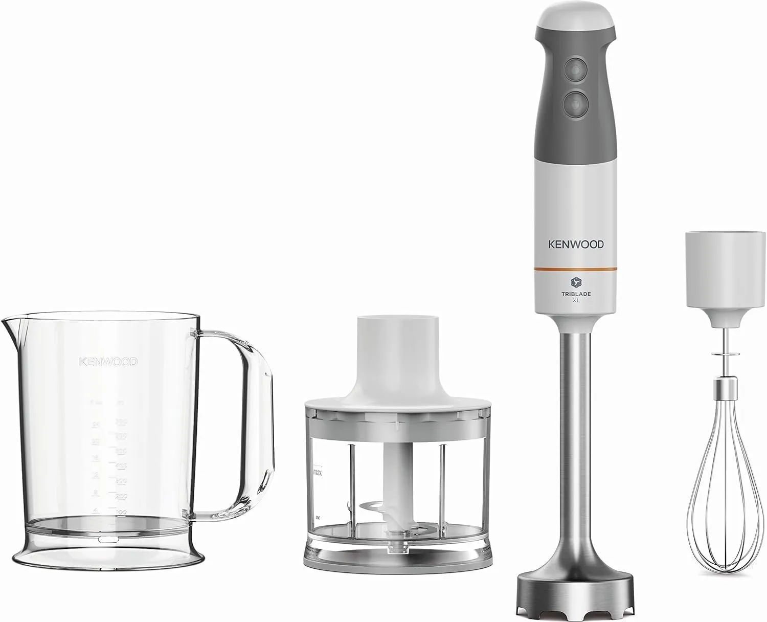Batidora de Mano Kenwood Triblade XL HBM40.302WH, 850W, Blanco