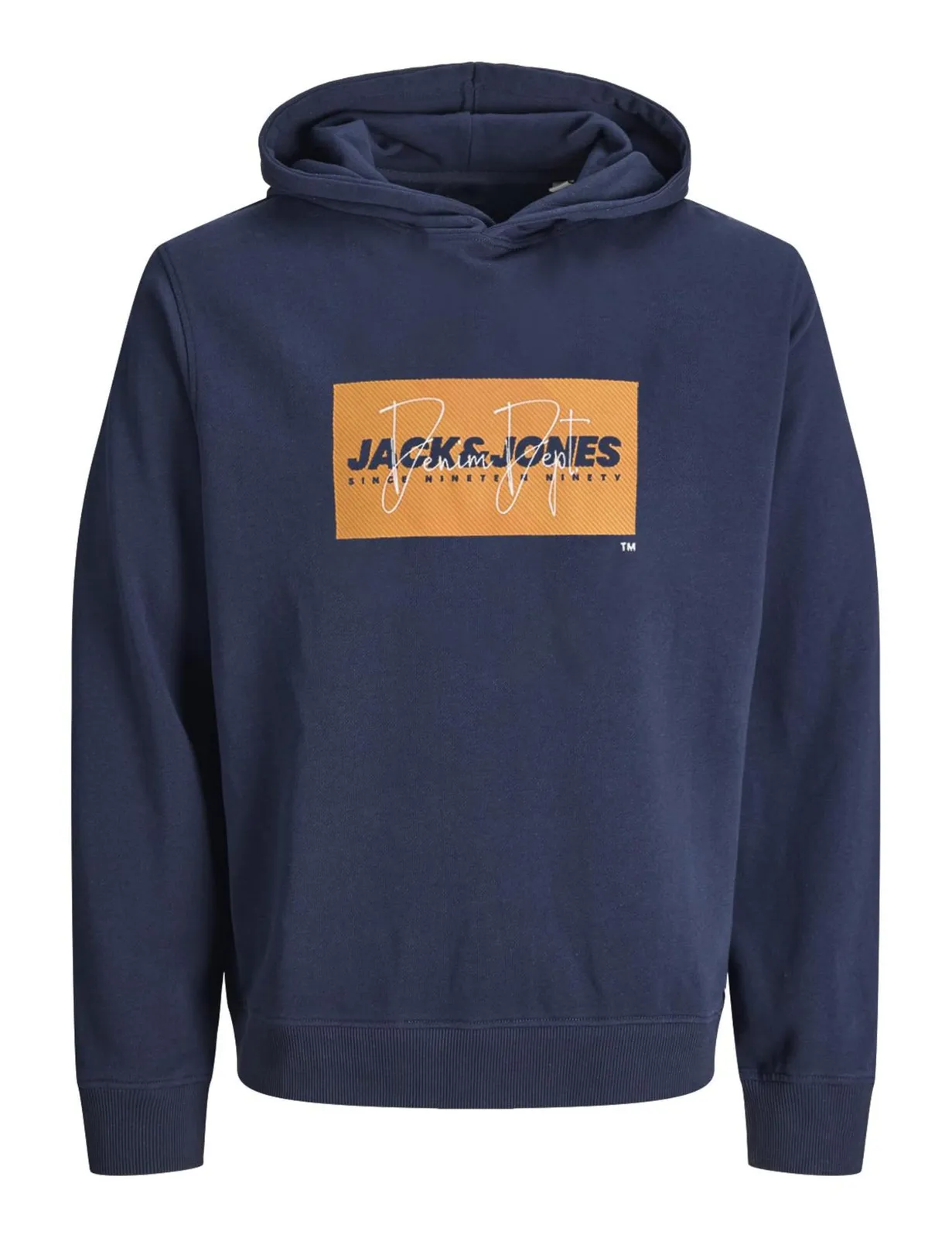 Sudadera Jack & Jones Niño Jjcole Print con Capucha Azul Marino