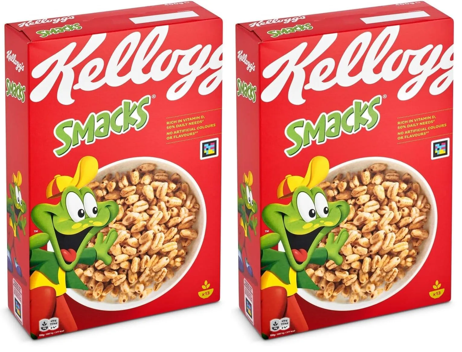 Kellogg's Smacks Cereal, Pack de 2 x 400g